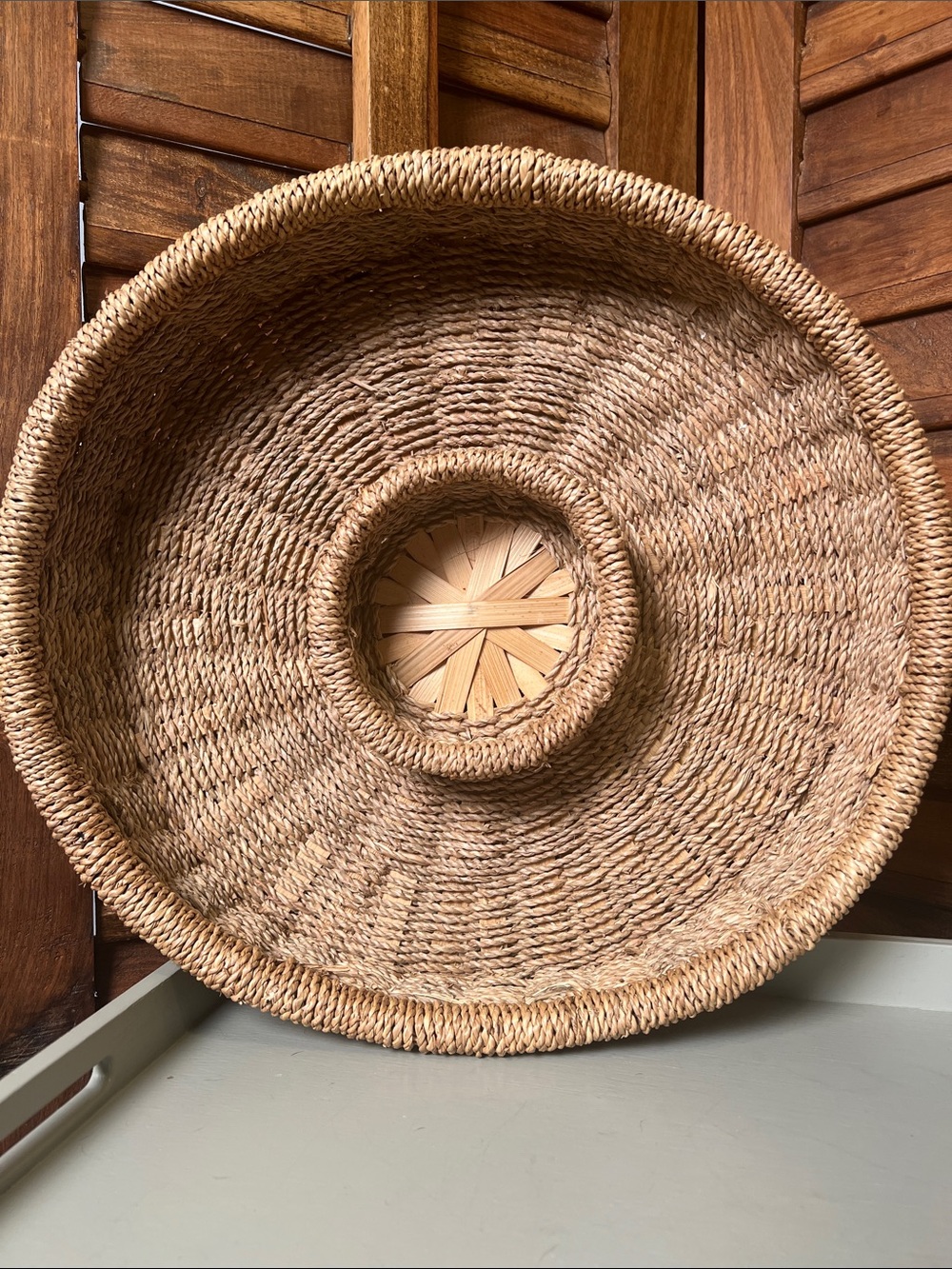 Woven Natural Seagrass Decorative Chip/Dip or serving Basket